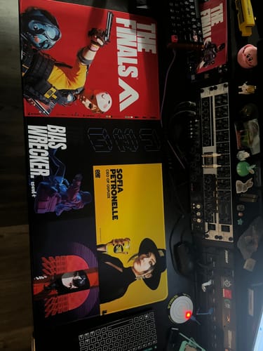 Customer photo review of Custom Design XLarge Mouse Pad (36"X16")