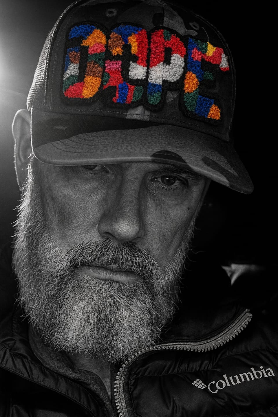 Customer photo review of Chenille Dope Camo Patched Hat