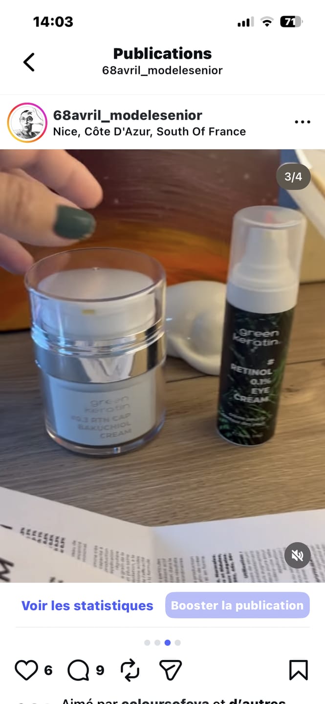 Customer photo review of #RTN CAP 0.1% - Crème intense pour le contour des yeux, Sans Parfum