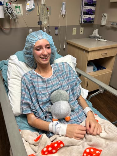 Customer photo review of Gray Mini Plushie: Small but Mighty in Care