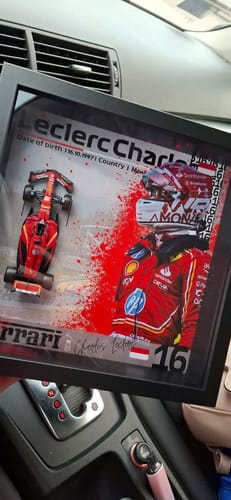 Customer photo review of Charles Leclerc #16 Ferarri