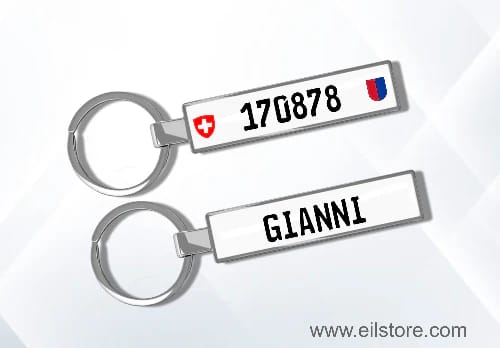 Customer photo review of Personalisierter Kennzeichen-Schlüsselanhänger – Dein Nummernschild als Anhänger