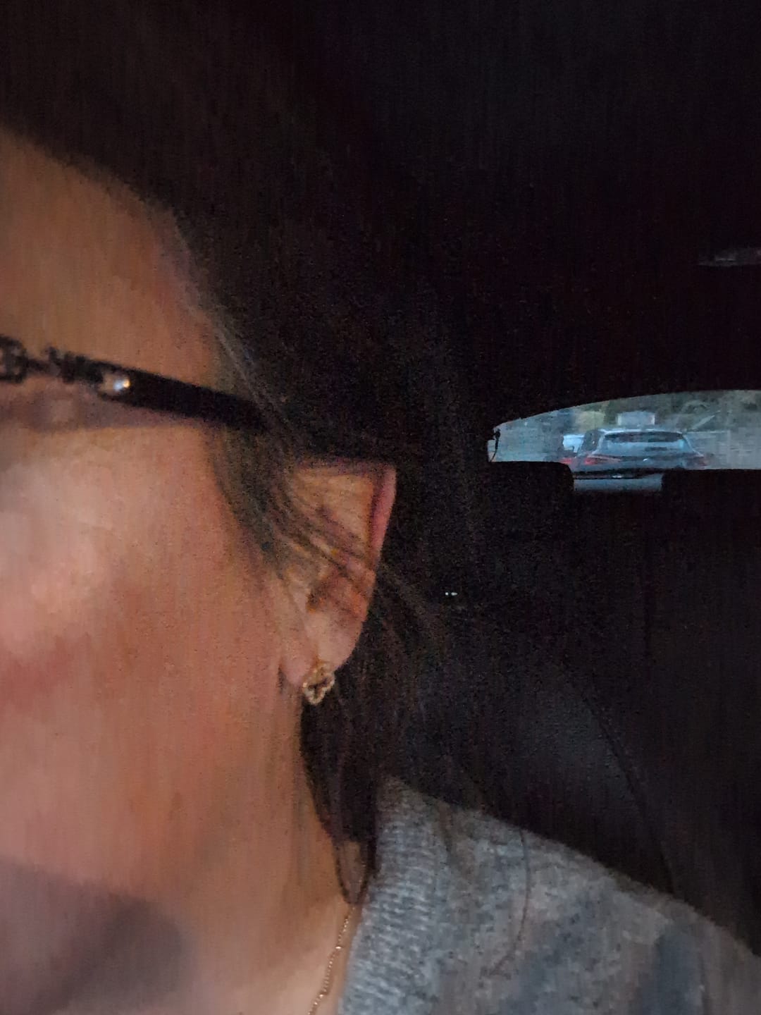 Customer photo review of Pavè Clover Studs
