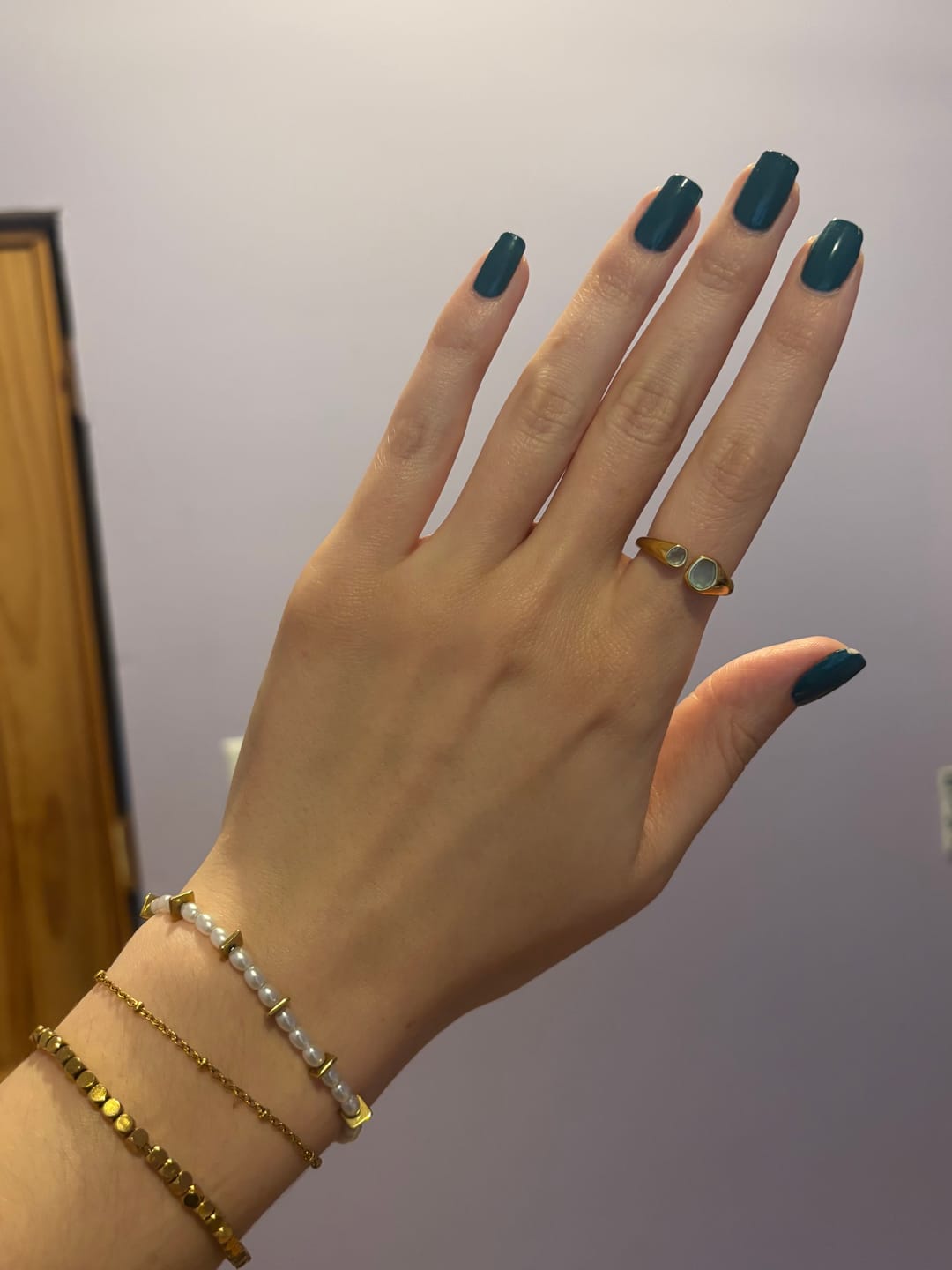 Customer photo review of Vintage Aquamarine Wrap Ring