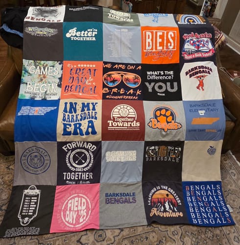 Customer photo review of Project Repat T-Shirt Quilt