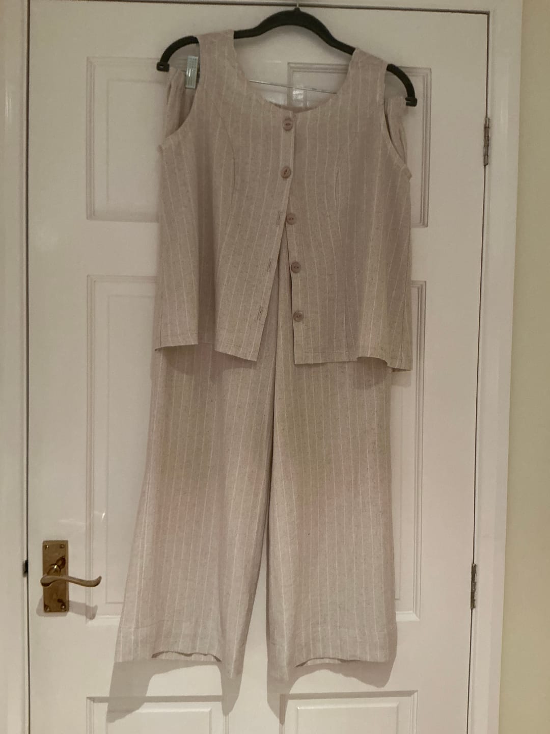 Customer photo review of Yarn Dyed Linen Viscose Fabric