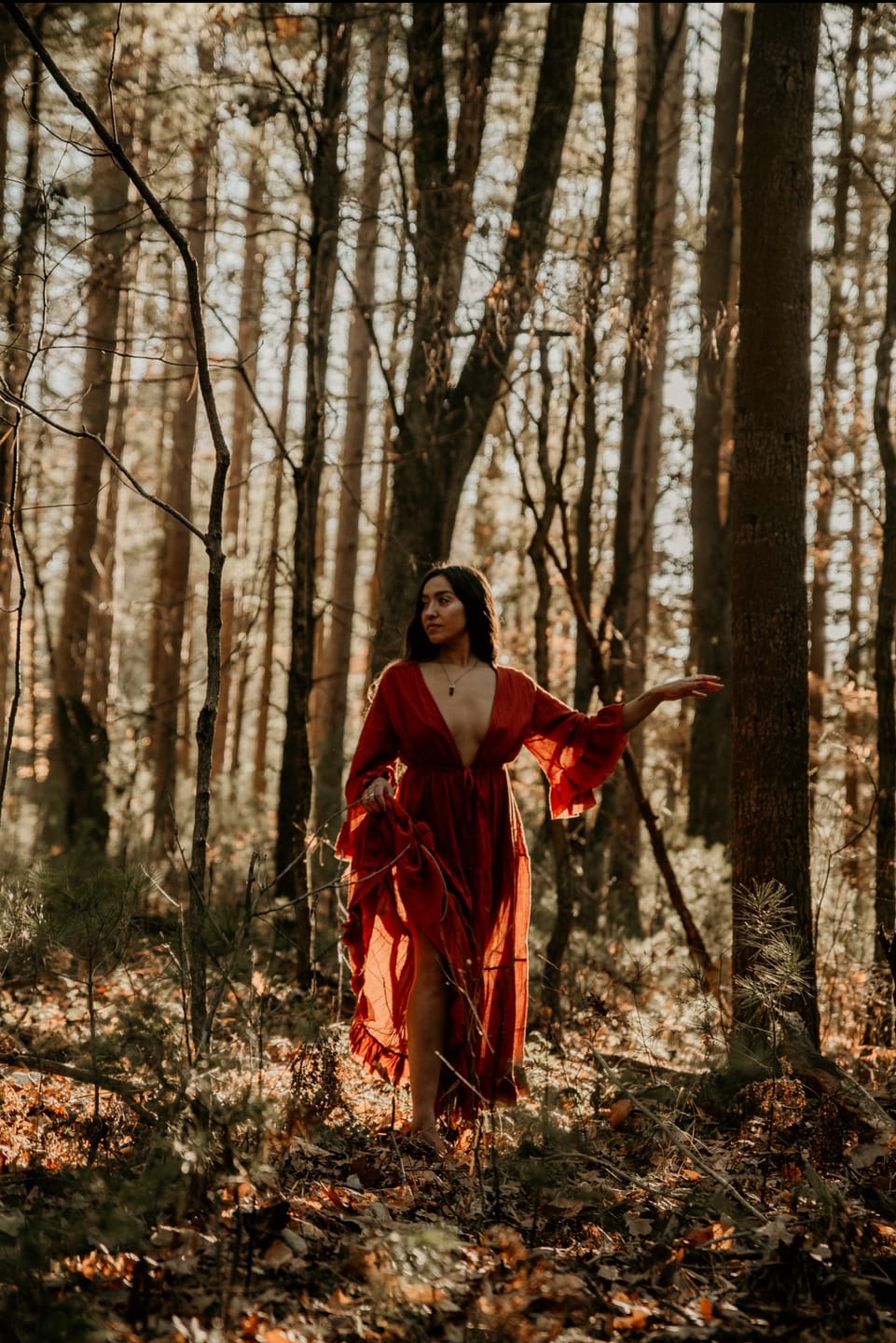 Customer photo review of Maxi Dress Ayu Rust