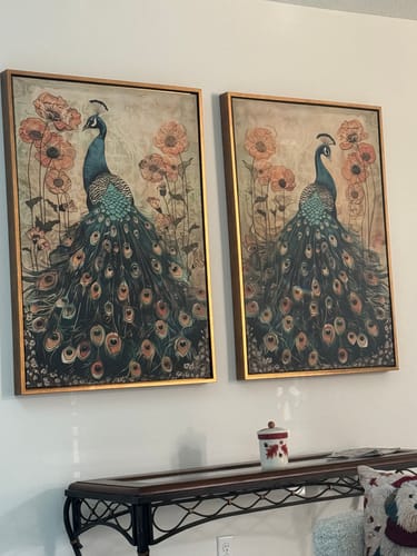 Customer photo review of Enchanted Peacock No2 Print