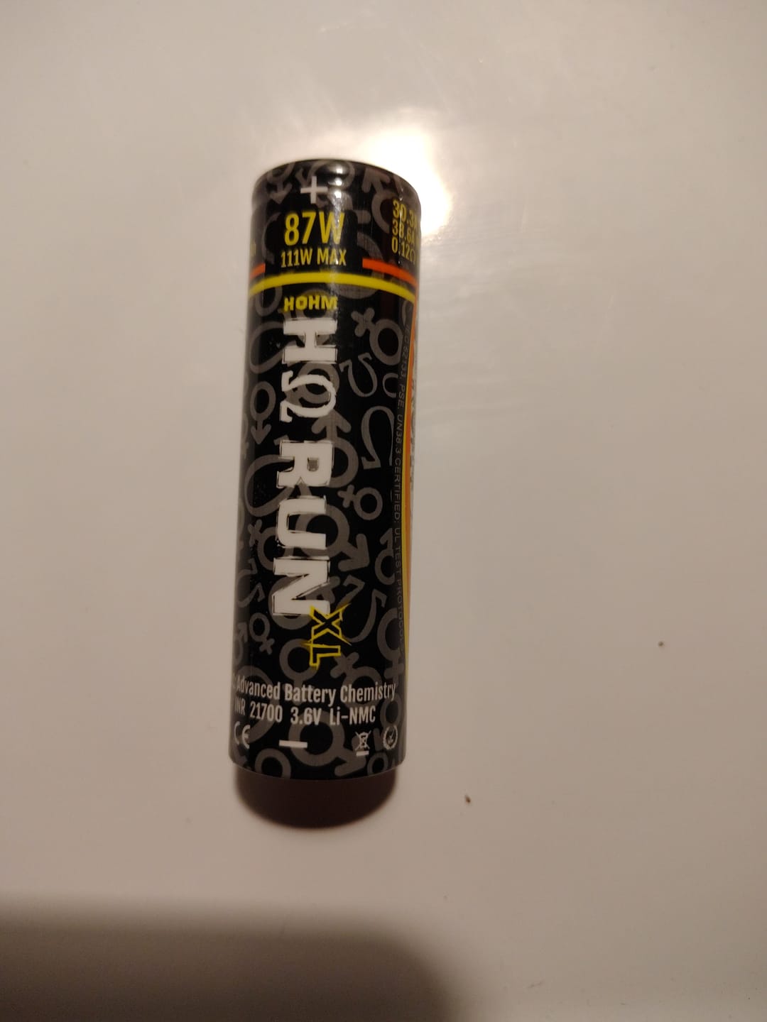 Customer photo review of Hohm Tech Run XL 21700 4007mAh 30.3A Battery