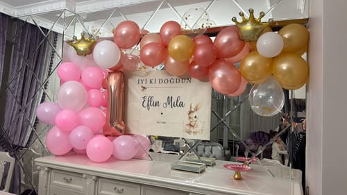 Eda Ç. review of Kişiselleştirilebilir Kız Tavşan Figürlü Doğum Günü Örtüsü (#126) image 1 out of 1