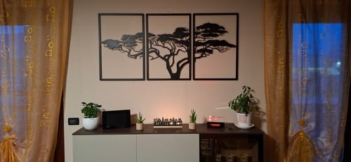 Customer photo review of Décoration murale en métal noir - Arbre de vie Africain