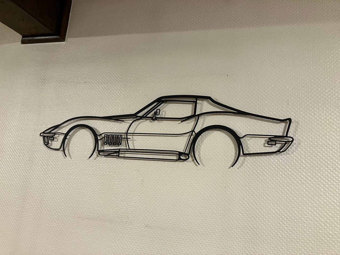 Customer photo review of Corvette C3 Stingray 1969 Décoration murale métallique silhouette détaillée