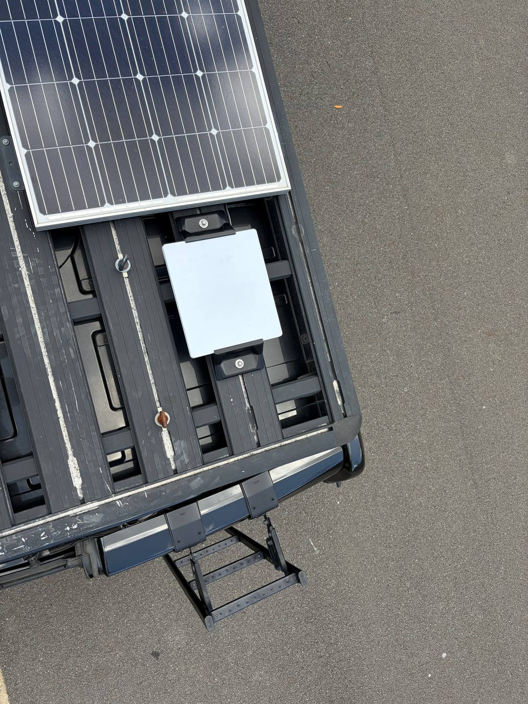 Customer photo review of Starlink Mini Roof Rack Mount