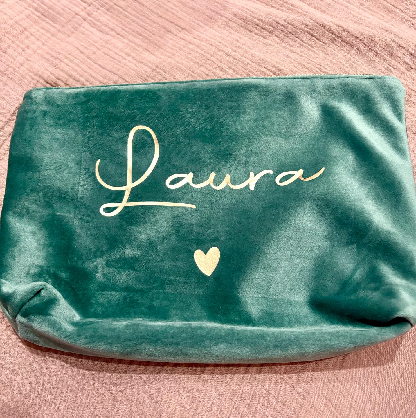 Customer photo review of La mia borsa per cosmetici - Borsa personalizzata per trucchi e cosmetici con nome