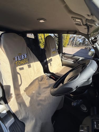 Customer photo review of Waterproof Car Towel Seat Cover