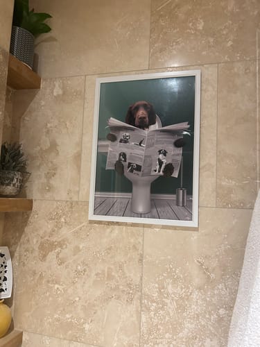 Customer photo review of Fun in the tub - Personalised Poster