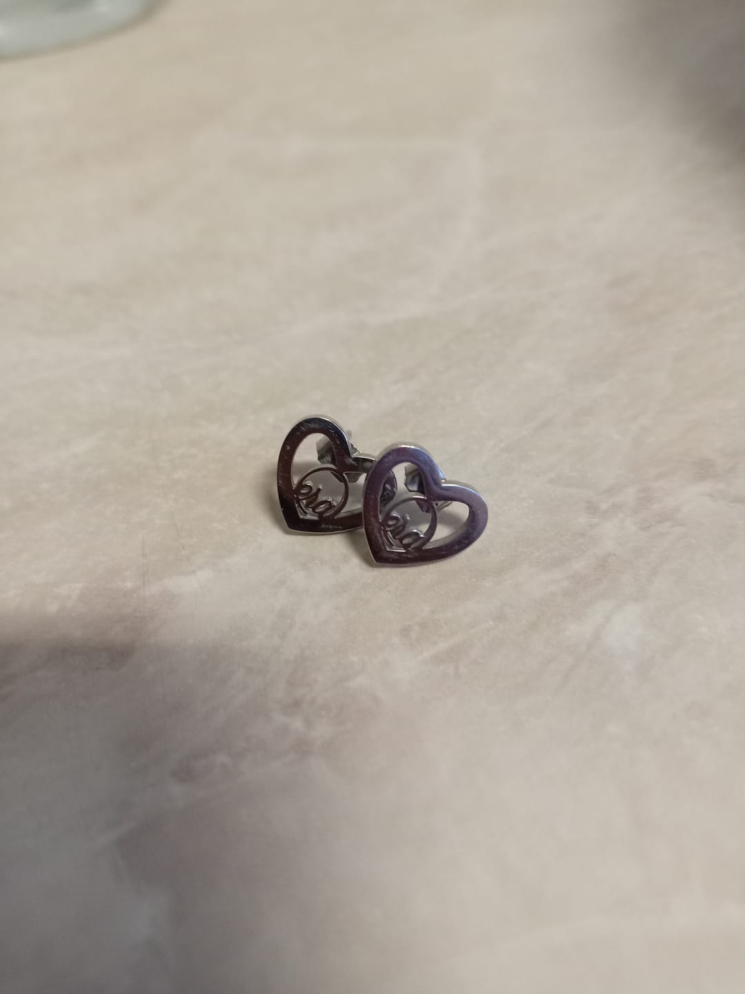 Customer photo review of Silver Thando Studs