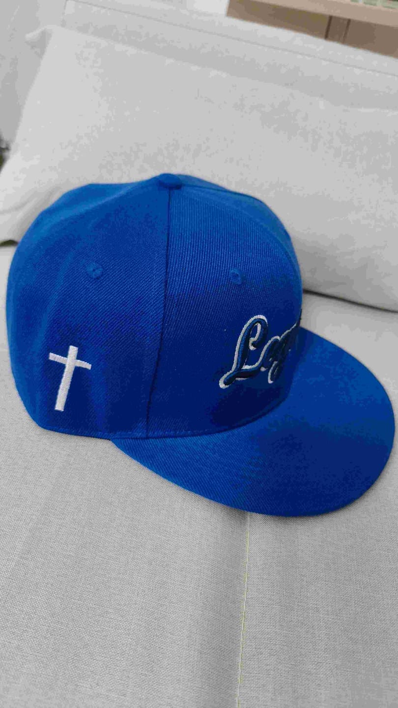Customer photo review of Custom Red White-Black 3D Puff Embroidery Flat Embroidery Curved Eaves Sport Design Baseball Cap