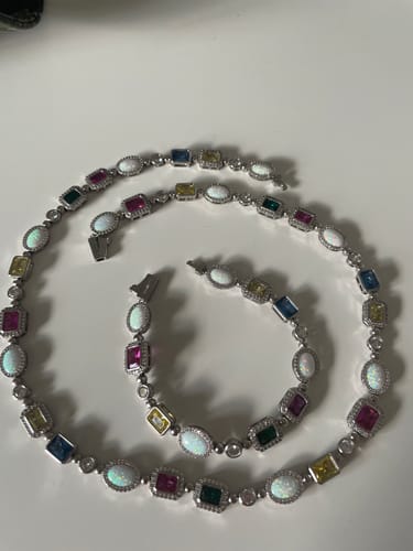 Customer photo review of Gemstone Set (White Gold)