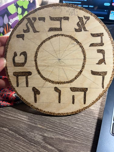 Customer photo review of Unfinished Wood Circle Round | Circle Blank | DIY Craft Cutout | Up to 36"