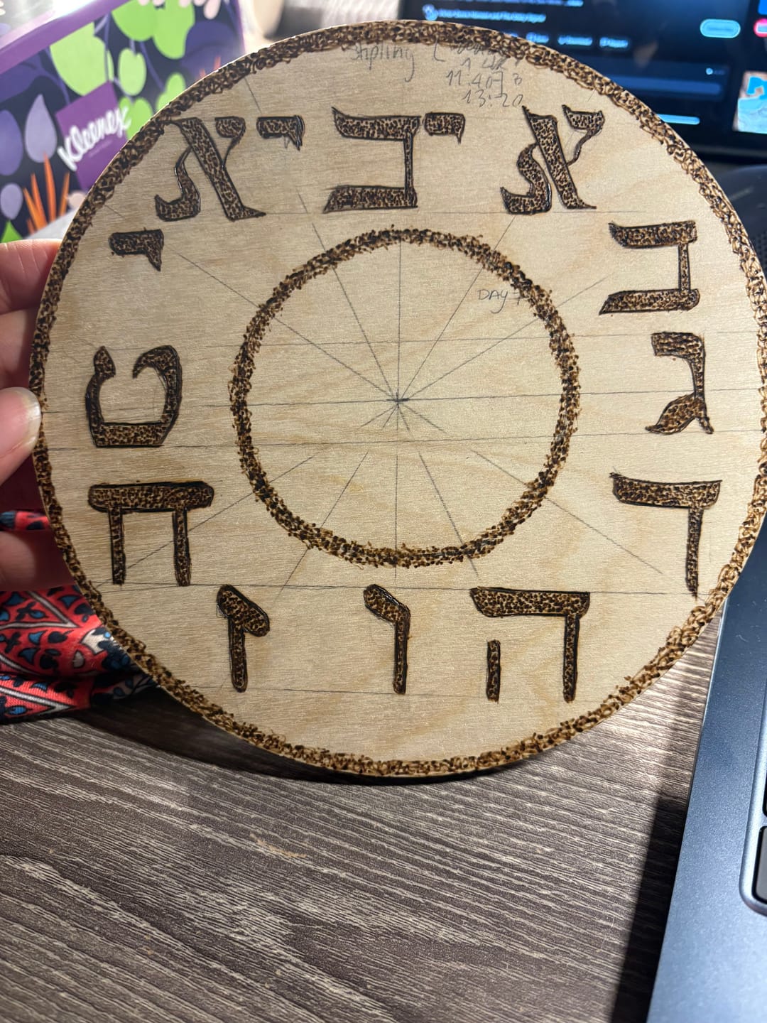 Customer photo review of Unfinished Wood Circle Round | Circle Blank | DIY Craft Cutout | Up to 36"