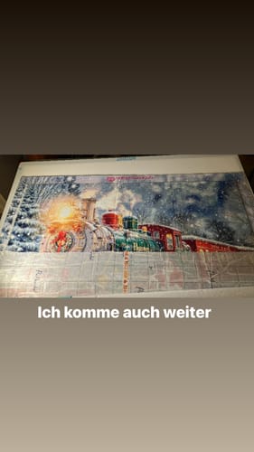 Customer photo review of 5D Diamond Painting – Die Weihnachtsbahn