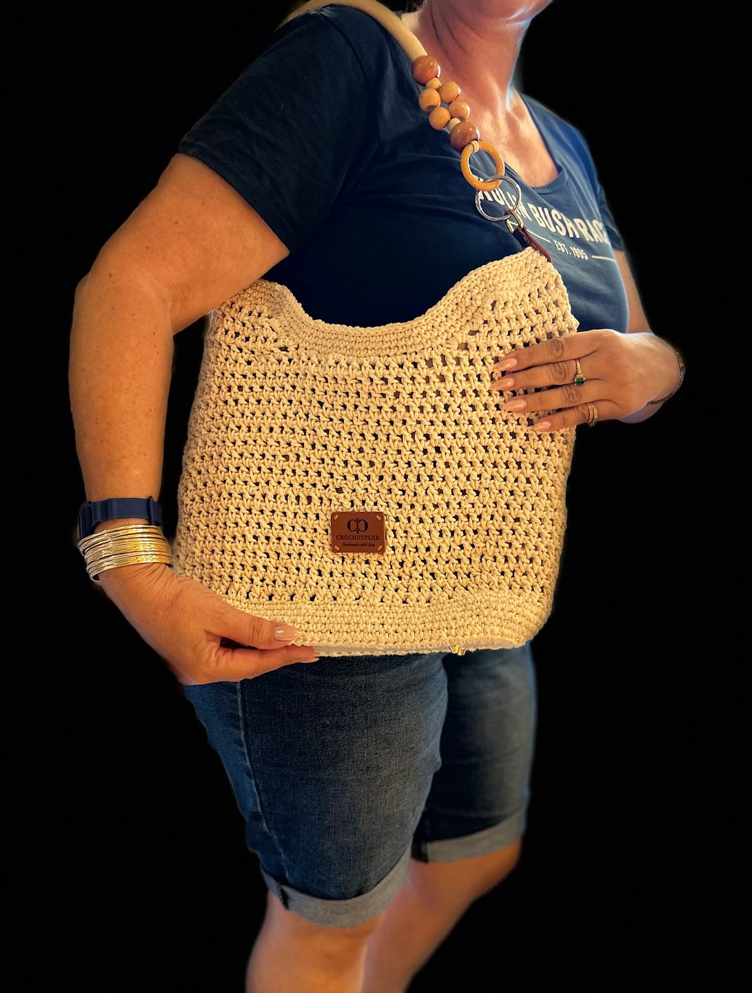 Customer photo review of CrochetPark™ Sunny Beach Tote crochet kit