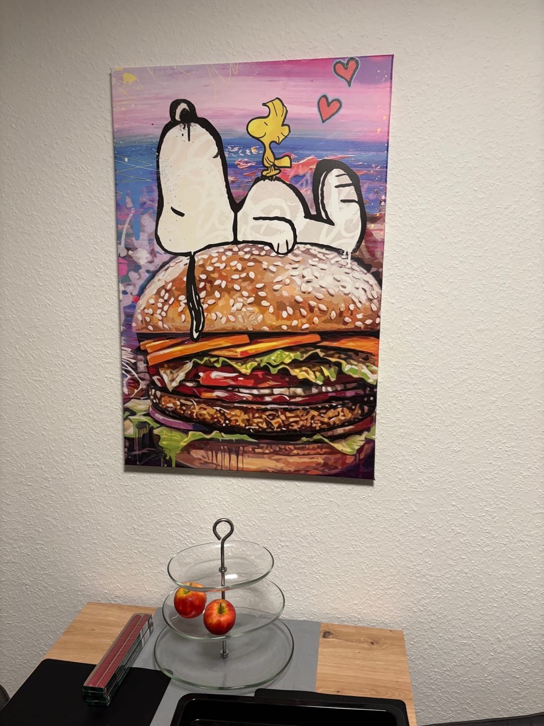 Customer photo review of Leinwandbild Snoopi Life is Good Pop Art Hochformat
