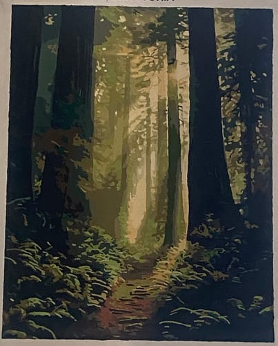 Customer photo review of Custom Landscape Paint By Numbers