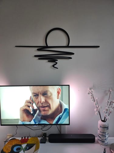 Customer photo review of Décoration murale en métal - Coucher du soleil (SUN.01)