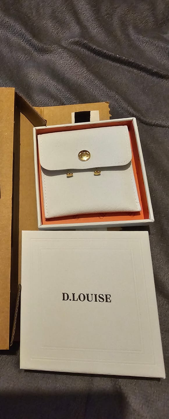 Customer photo review of Classic Heart Stud Earrings