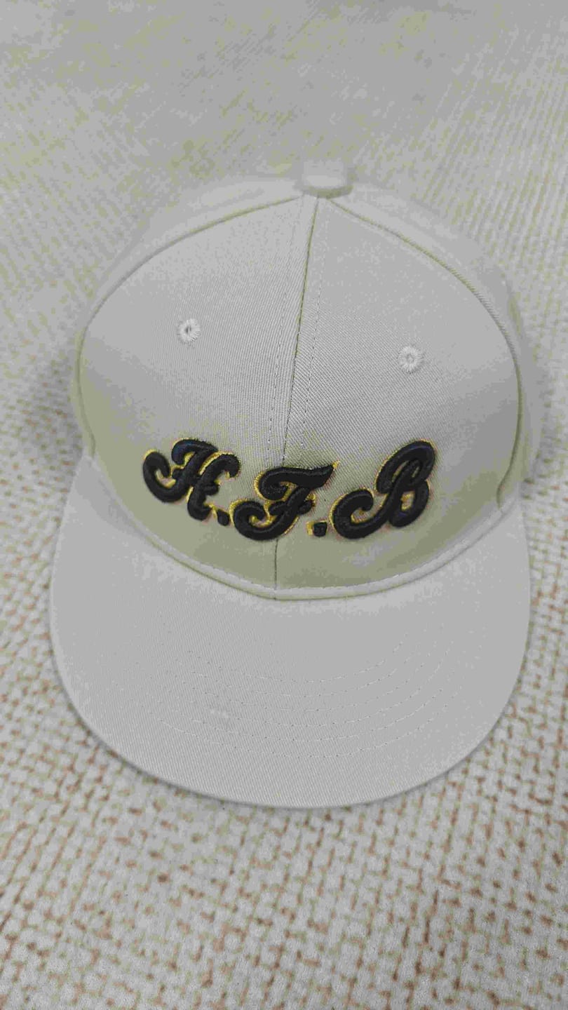 Customer photo review of Custom Black 3D Puff Embroidery Flat Embroidery Casual Sport Baseball Cap