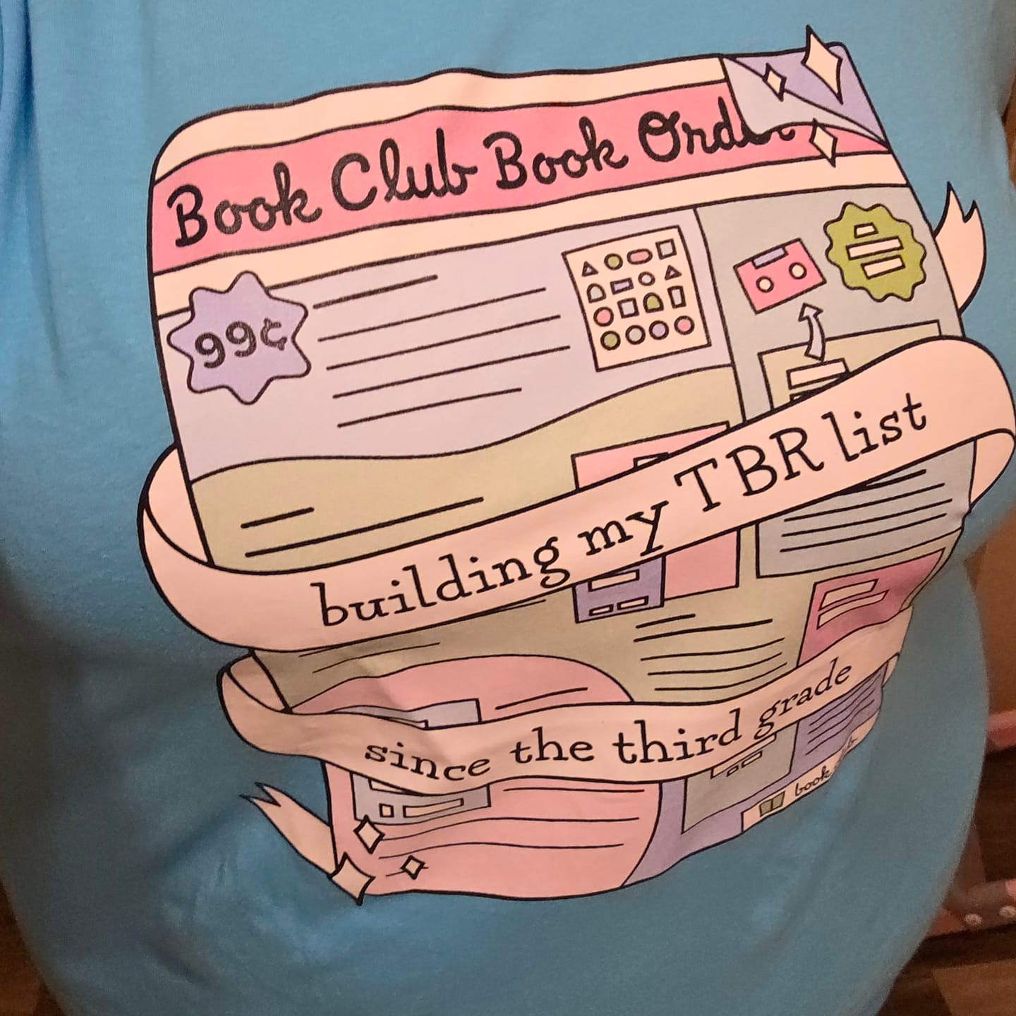 Customer photo review of Book Lovers Monthly T-Shirt Club