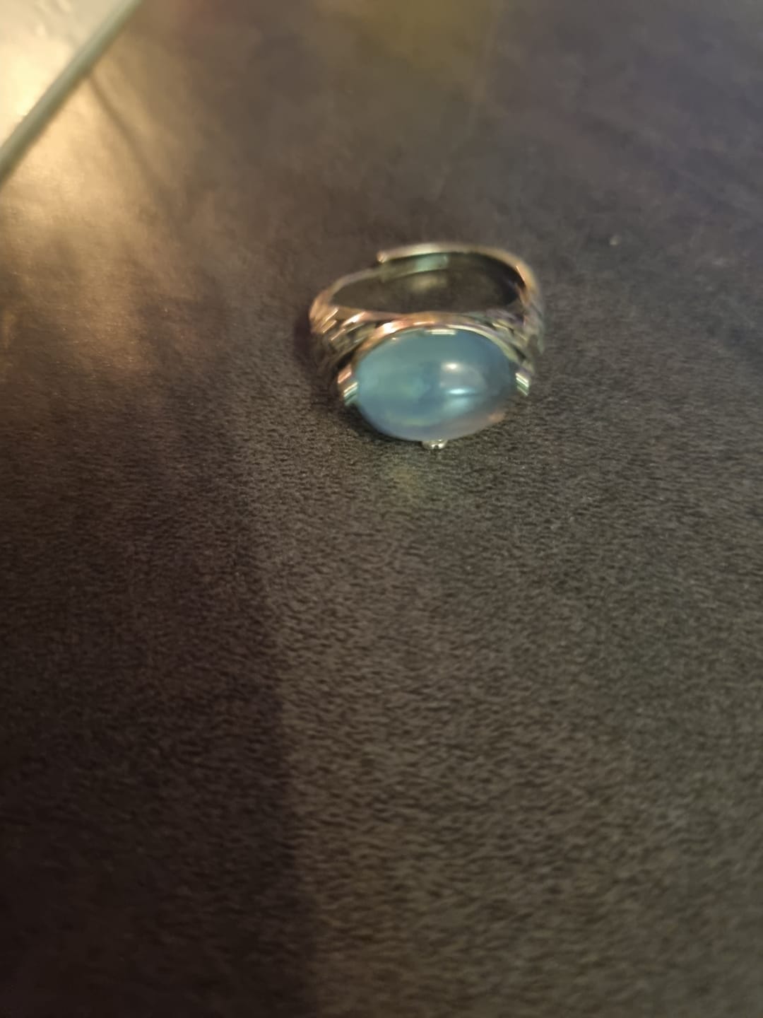 Customer photo review of Bague Ajustable "Voix de l’Âme" en Aigue-Marine