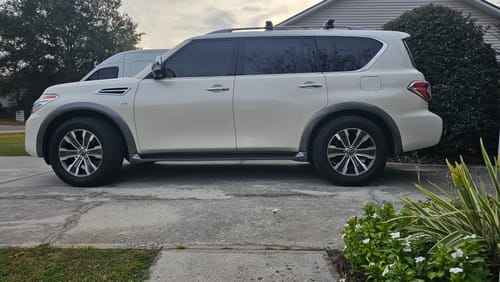 Customer photo review of 2016-2023 Nissan Armada 4WD Rear Air Suspension Conversion Kit (QX1RB)