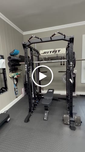 Customer video review of RitFit BUFFALO Smith Machine Home Gym Package with Lat Pull Down and Cable Crossover