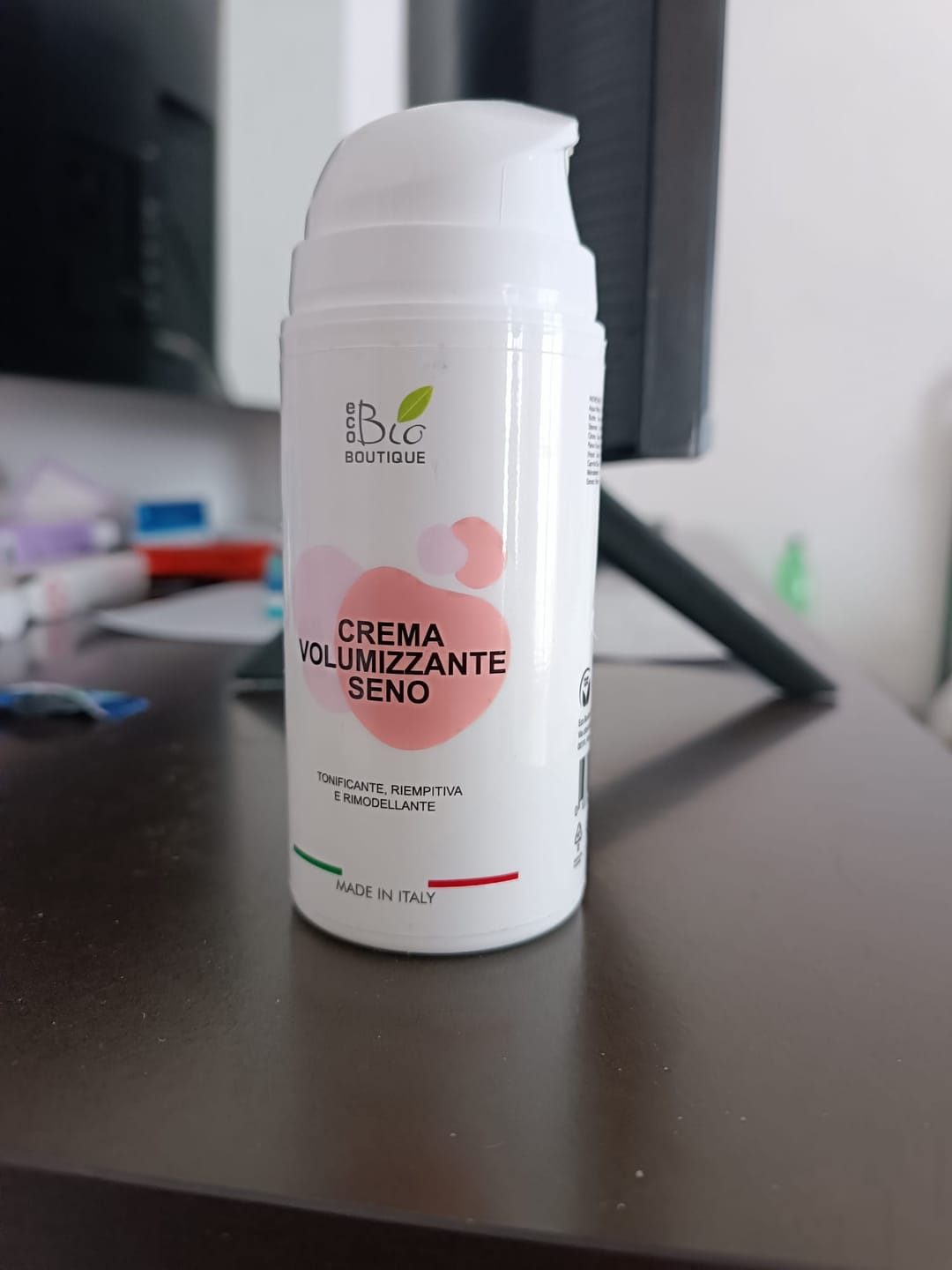 Customer photo review of Crema Volumizzante Seno