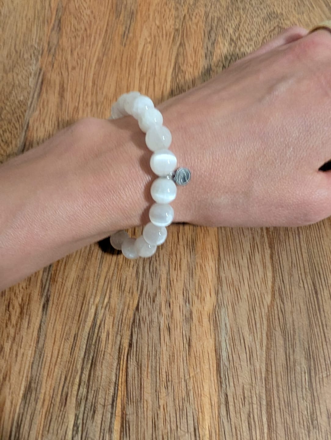 Customer photo review of Selenite Bracelet