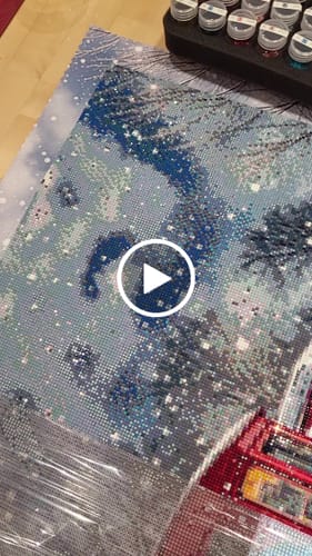 Customer video review of 5D Diamond Painting – Die Weihnachtsbahn