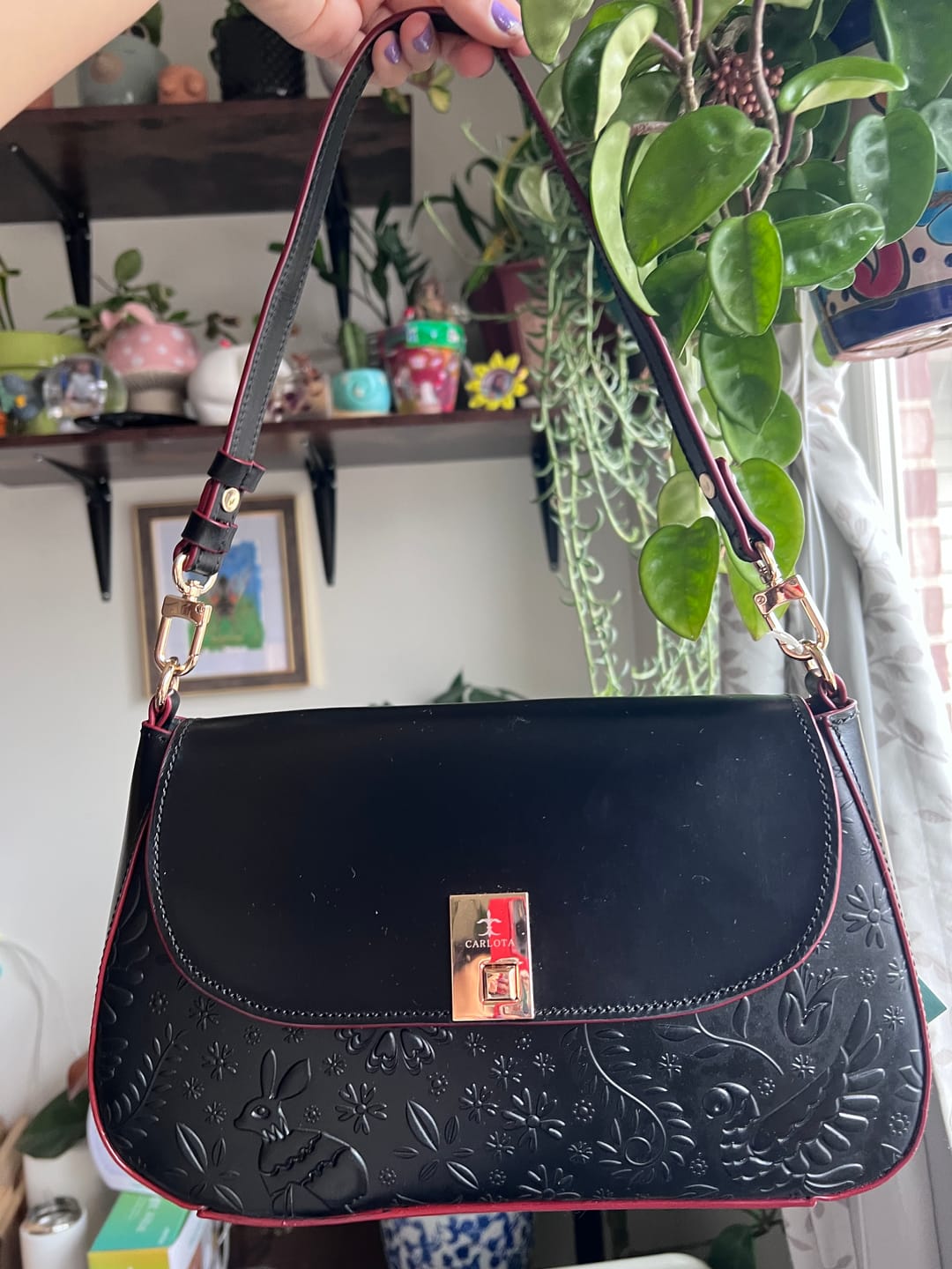 Customer photo review of Liebre Baguette Shoulder Bag - Black