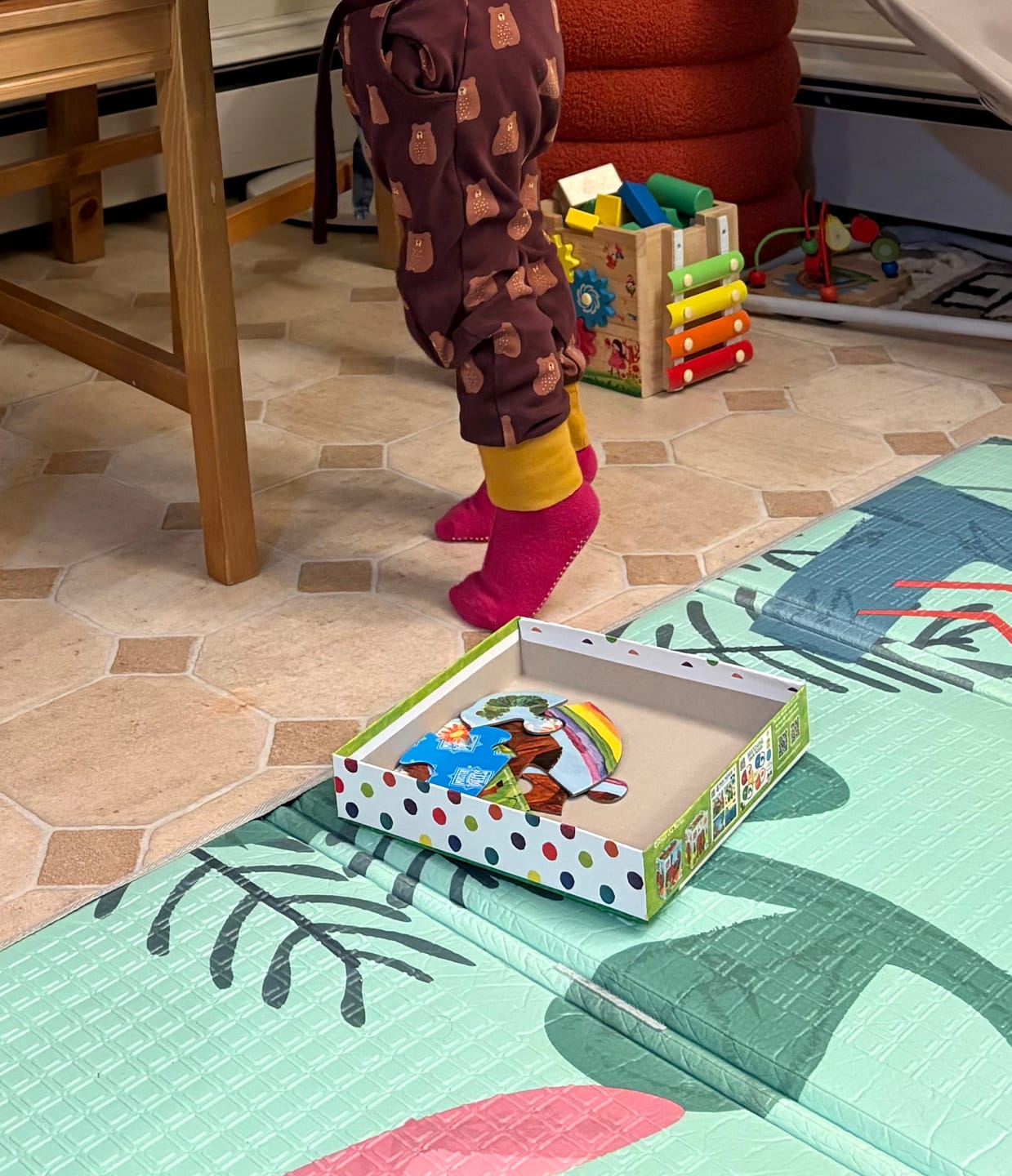 Customer photo review of Brown Bears Comfy Joggers