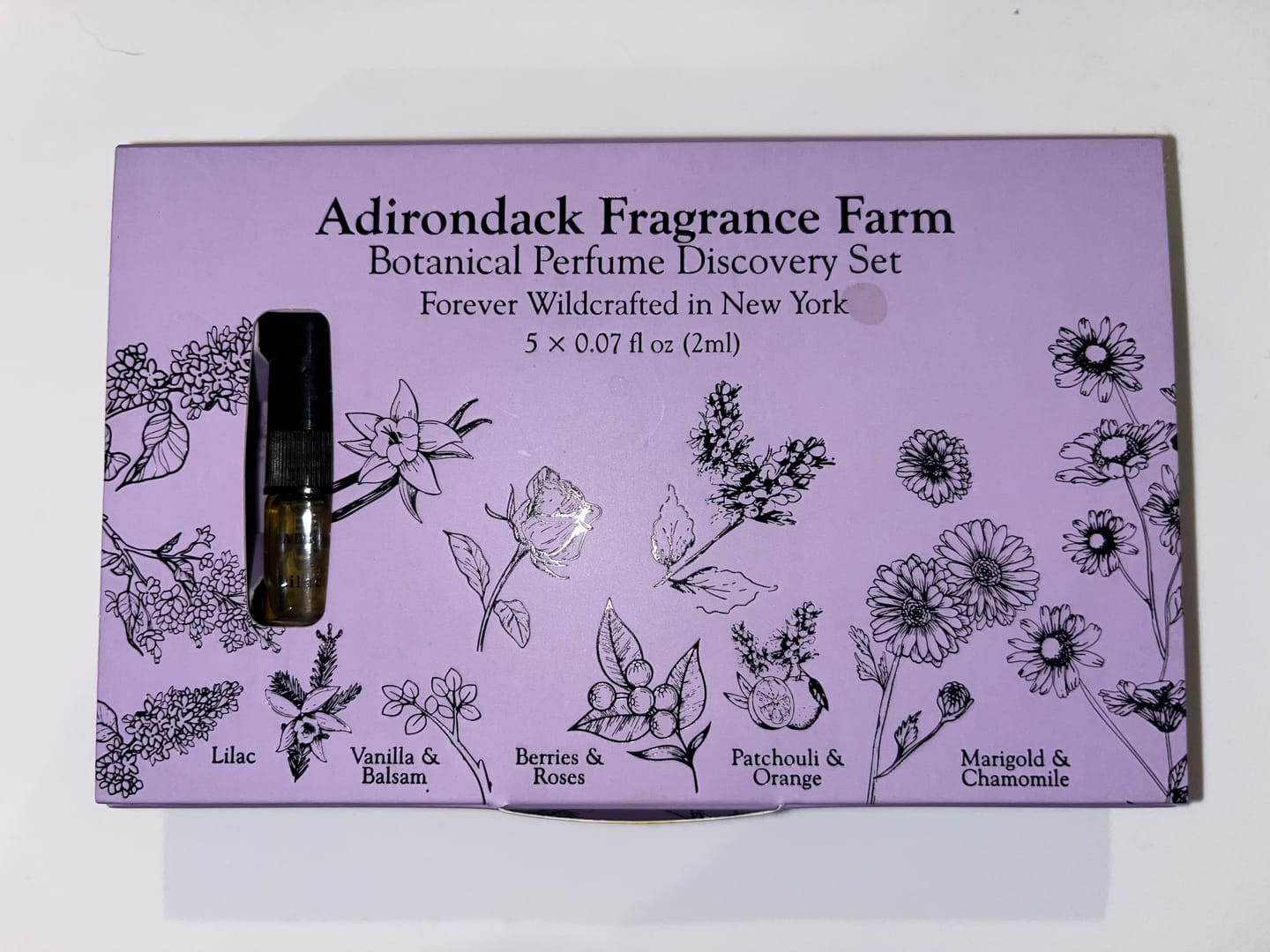 Customer photo review of Botanical Perfume Spray Discovery Set 0.07oz x 5