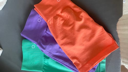 Customer photo review of BASIC Seamless Shorts - Royal Lilac