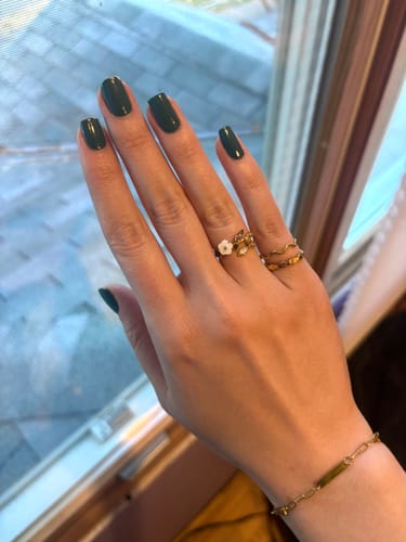 Customer photo review of Crystal White Blossom Ring Gold