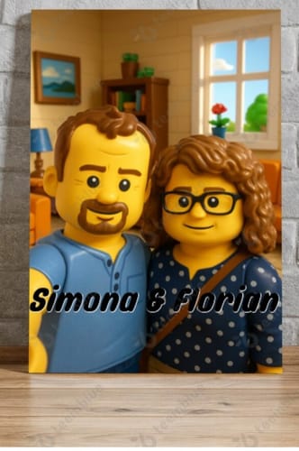 Simona C. review of Personalisierte Leinwand - Portrait im Baustein-Stil image 1 out of 1