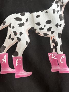 Customer photo review of Aelfric Eden Dalmatian Pattern Pullover Hoodie