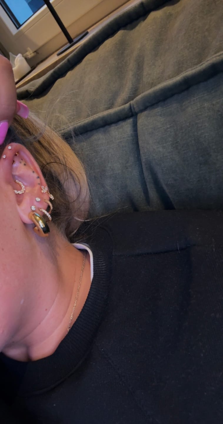 Customer photo review of Britney Piercing | Titan