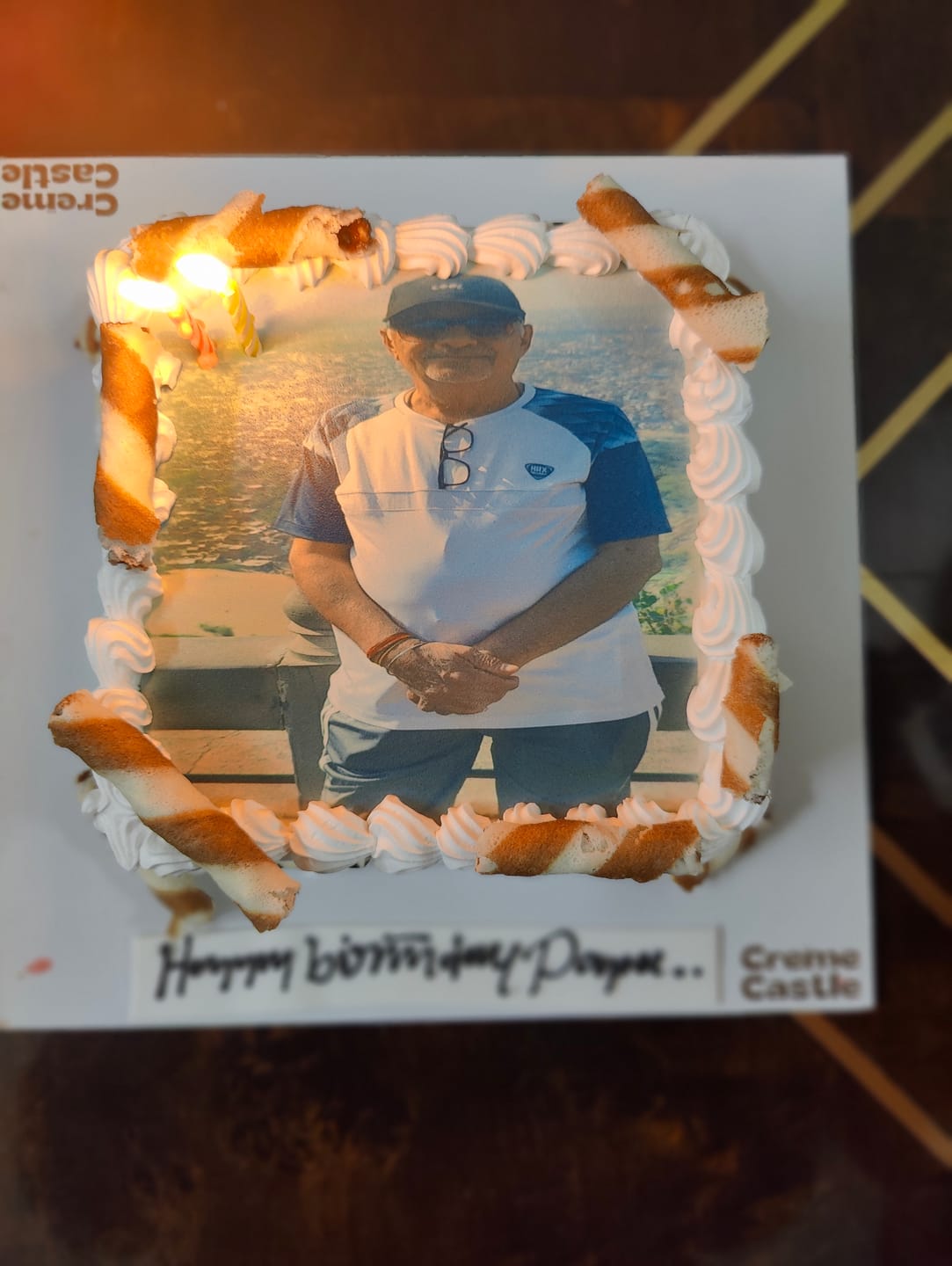 Customer photo review of Portrait Photo Cake