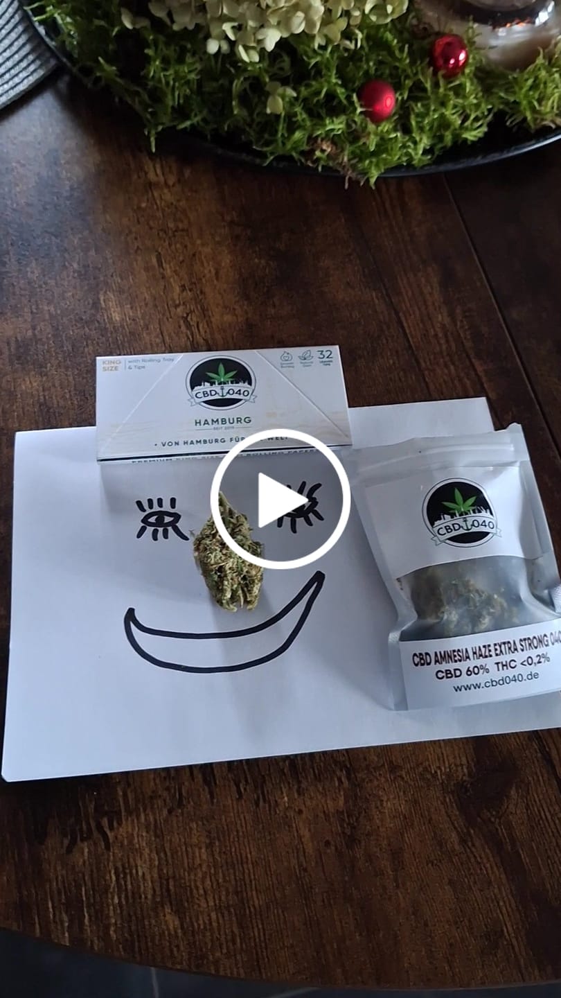 Customer video review of Amnesia Haze Extra Strong 60% - CBD Blüten - Indoor - Unsere stärkste CBD Sorte