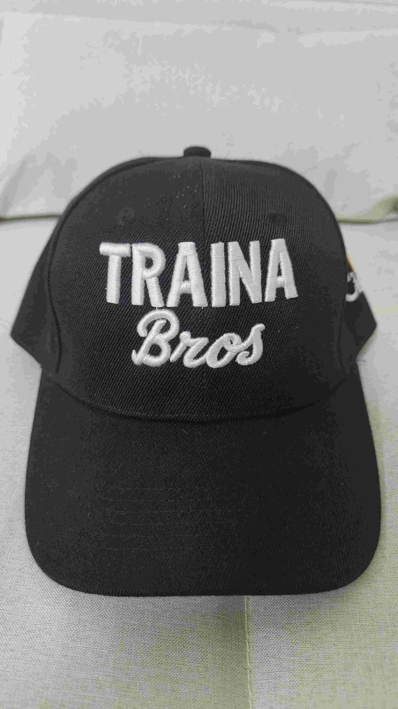 Customer photo review of Custom Black 3D Puff Embroidery Flat Embroidery Casual Sport Baseball Cap